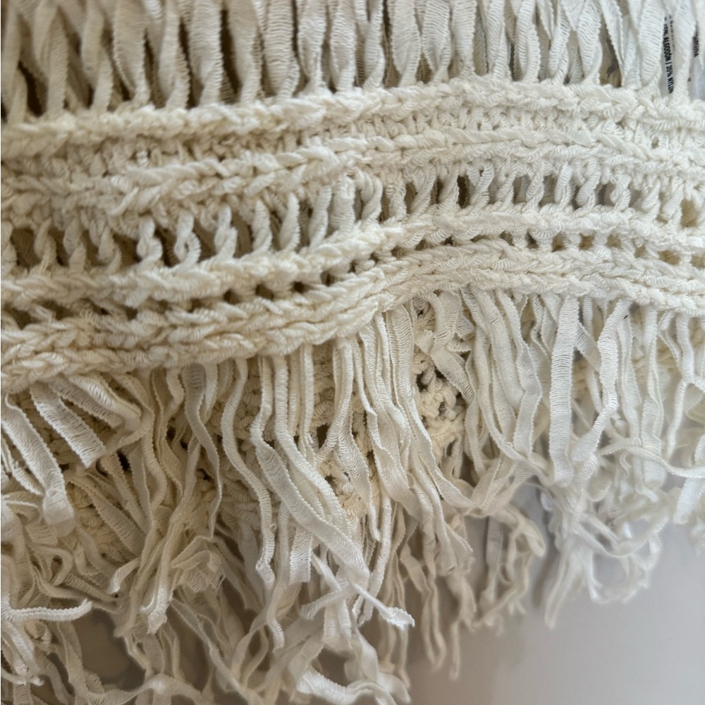 Cream Fringe Top - Picture 2 of 5